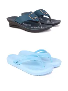 PENNEN Women Multicoloured Thong Flip-Flops