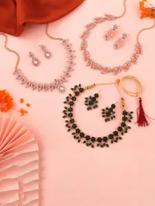 Anouk Gold-Plated Earring & Necklace Set