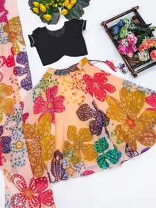 Shoryam Fashion Girls Silk Georgette Ready to Wear Lehenga Choli