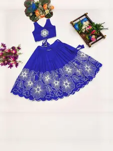 Shoryam Fashion Girls Art Silk Ready to Wear Lehenga Choli