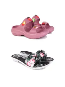 PENNEN Women Multicoloured Thong Flip-Flops