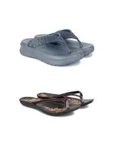 PENNEN Women Multicoloured Thong Flip-Flops