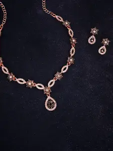 Anouk Gold-Plated Earring & Necklace Set