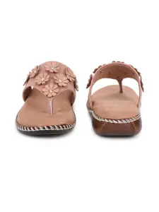 ORTHO JOY Women Pink Flip Flops