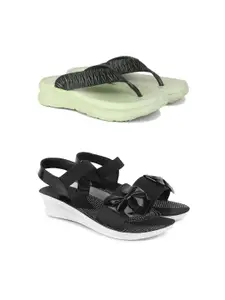 PENNEN Women Multicoloured Thong Flip-Flops