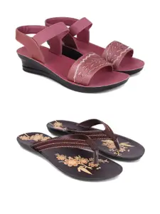 PENNEN Women Multicoloured Thong Flip-Flops