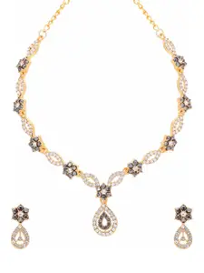 Anouk Gold-Plated Earring & Necklace Set
