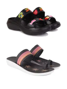PENNEN Women Multicoloured Thong Flip-Flops