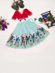 Shoryam Fashion Girls Silk Georgette Ready to Wear Lehenga Choli