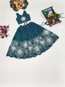 Shoryam Fashion Girls Art Silk Ready to Wear Lehenga Choli