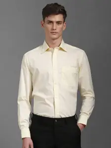 Louis Philippe Men Solid Cotton Formal Shirt