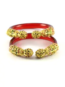 Vidhya Kangan Women Red Brass Bangle