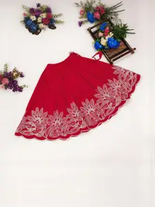 Shoryam Fashion Girls Art Silk Ready to Wear Lehenga Choli