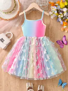 INCLUD Girls Shoulder Straps Fit & Flare Dress