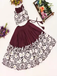 Shoryam Fashion Girls Silk Georgette Ready to Wear Lehenga Choli