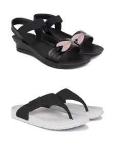 PENNEN Women Multicoloured Thong Flip-Flops