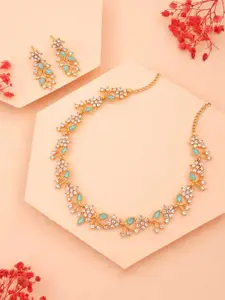 Anouk Gold-Plated Earring & Necklace Set