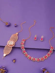 Anouk Gold-Plated Bracelet & Necklace Set