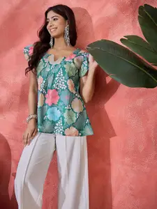 Sangria Women Floral Printed Regular Top