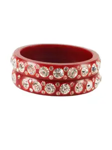 Vidhya Kangan Red Bangle Set