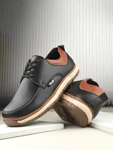 Vellinto Men Lace-Ups Round Toe Derbys