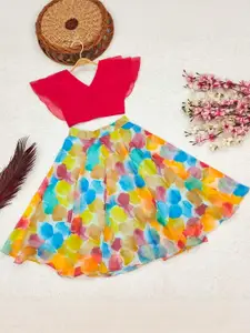 Shoryam Fashion Girls Silk Georgette Ready to Wear Lehenga Choli