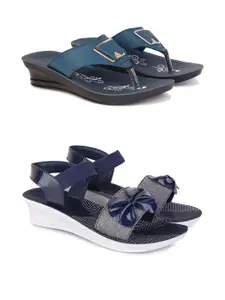 PENNEN Women Multicoloured Thong Flip-Flops