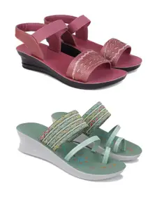 PENNEN Women Multicoloured Thong Flip-Flops