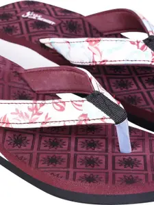 Style Height Men Maroon Flip Flops