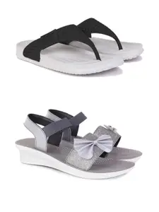 PENNEN Women Multicoloured Thong Flip-Flops