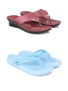 PENNEN Women Multicoloured Thong Flip-Flops