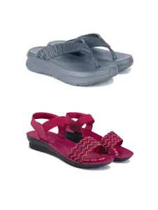 PENNEN Women Multicoloured Thong Flip-Flops