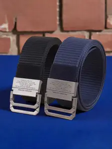 Provogue Men Pack Of 2 Textured Belt
