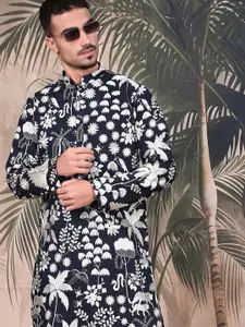Sangria Men Chikankari Traditional Kurta