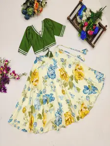 Shoryam Fashion Girls Viscose Rayon Ready to Wear Lehenga Choli