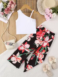 INCLUD Girls Printed Top with Trousers