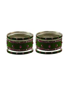 Vidhya Kangan Set Of 6 Stone Studded Bangles