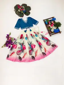 Shoryam Fashion Girls Silk Georgette Ready to Wear Lehenga Choli