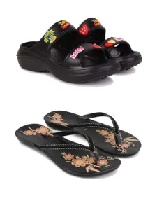 PENNEN Women Multicoloured Thong Flip-Flops