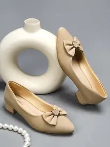 CORSICA Textured Party Block Pumps with Bows