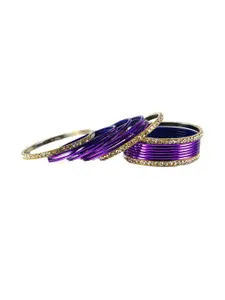 Vidhya Kangan Purple Bangle Set