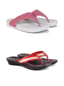 PENNEN Women Multicoloured Thong Flip-Flops