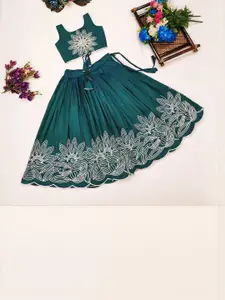 Shoryam Fashion Girls Art Silk Ready to Wear Lehenga Choli