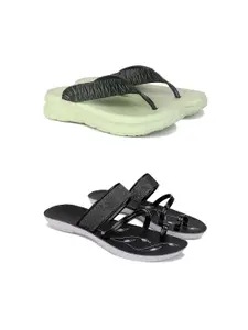 PENNEN Women Multicoloured Thong Flip-Flops