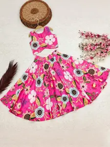 Shoryam Fashion Girls Viscose Rayon Ready to Wear Lehenga Choli