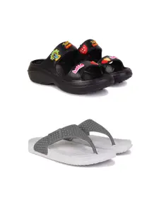 PENNEN Women Multicoloured Thong Flip-Flops