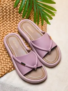 CORSICA Women Solid Open Back Regular Flats