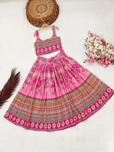 Shoryam Fashion Girls Viscose Rayon Ready to Wear Lehenga Choli
