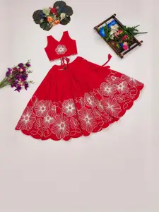 Shoryam Fashion Girls Art Silk Ready to Wear Lehenga Choli