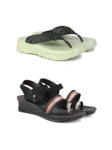 PENNEN Women Multicoloured Thong Flip-Flops